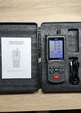 Детектор якості повітря jldg jd-3002 co2 tvoc hcho аналізатор газів кейс