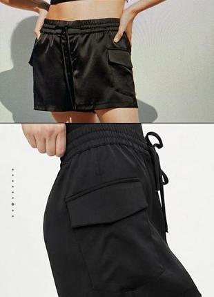 Сатинові жіночі шорти карга zara розмір m