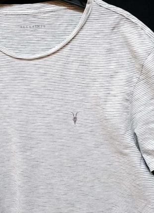 Футболка allsaints у смужку, розмір l