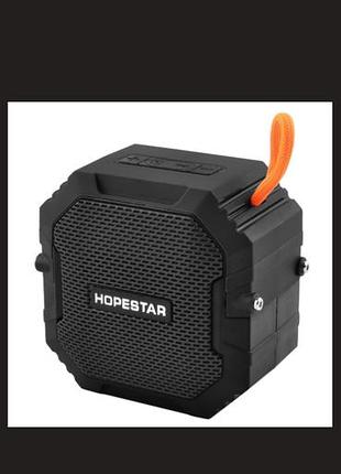 Портативная колонка hopestar t7, bluetooth, радио, powerbank, speakerphone, черный