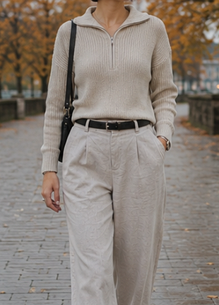 Стильные брюки из льна и хлопка от zara