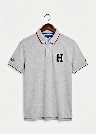 Поло tommy hilfiger оригінал вінтаж xl сіре polo