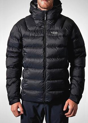 Пуховик rab axion pro down jacket black (р. l) оригінал / куртка мужская пуховая