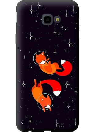 Чохол tpu на телефон samsung galaxy j4 plus 2018 лисички в космосі "4519b-1594-58250"