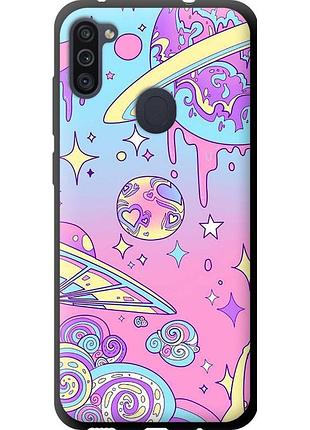 Чехол tpu на телефон samsung galaxy m11 m115f розовая галактика "4146b-1905-58250"