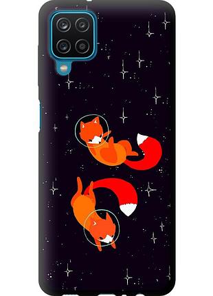 Чехол tpu на телефон samsung galaxy m12 m127f лисички в космосе "4519b-2360-58250"