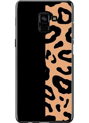 Чехол 2d пластиковый на телефон samsung galaxy a8 plus 2018 a730f пятна леопарда "4269t-1345-58250"