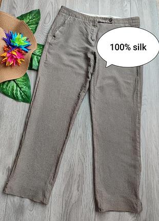 Легкие летние брюки windsor размер s-m 100% шелк