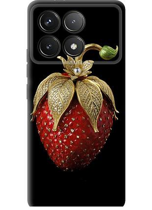 Чохол силіконовий на телефон xiaomi poco f6 pro полуниця v3 "5638u-3755-58250"