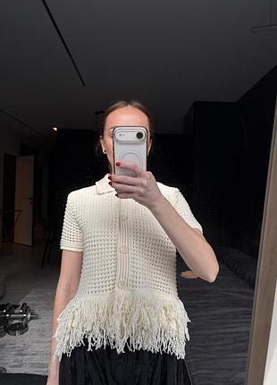Кардиган вʼязаний zara