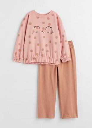 Костюм h&m на девочку 2-3 года 98 см hm джоггеры свитшот кофта штаны