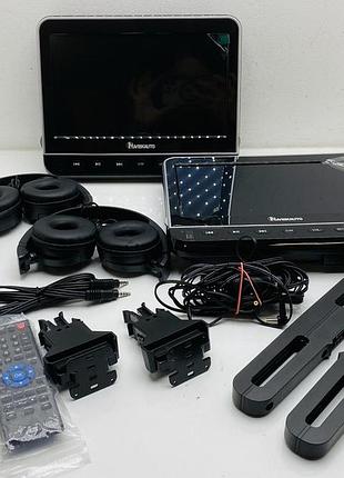 Портативний dvd-плеєр з двома екранами для автомобіля naviskauto bn1094b