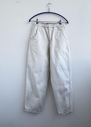 Світлі джинси вільного крою (балони / slouchy / paperbag) від zara kids на 10-12 років