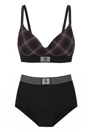 Женский комплект белья со стразами victoria's secret