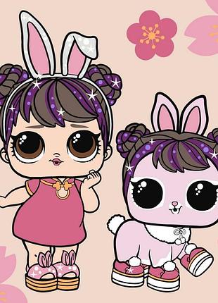 Картина за номерами "l.o.l. surprise! chinese new year doll & pet" kho1105, 40х40 см