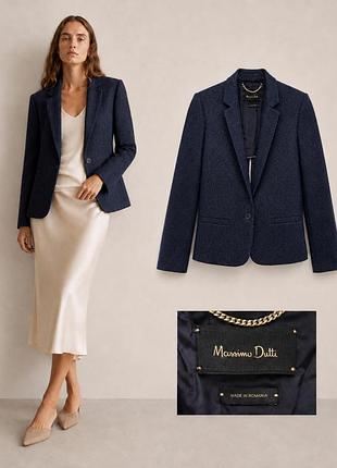 Пиджак / жакет massimo dutti, фактурный р 38