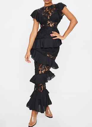 Розпродаж сукня prettylittlething мереживна каскадна