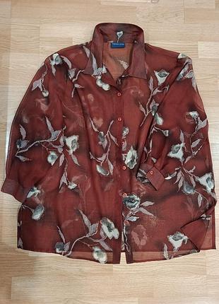 Стильная блуза женская, 💯 искусственный шелк, оригинал, fashion extra, l