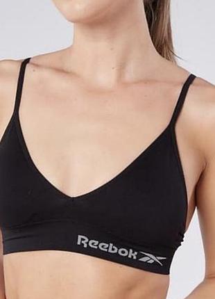 Спортивний бюстгальтер reebok justine із регульованими бретелями та еластичною брендованою стрічкою