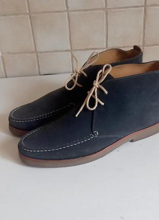 Замш кожа ботинки massimo dutti