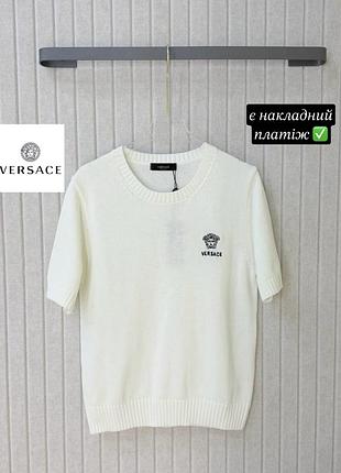 Футболка поло жіноча versace американка трикотажна