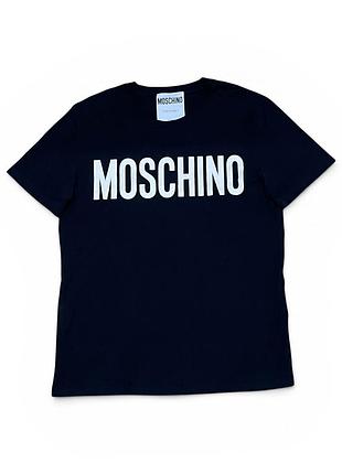 Чоловіча футболка moschino чорна розмір xl  52 42