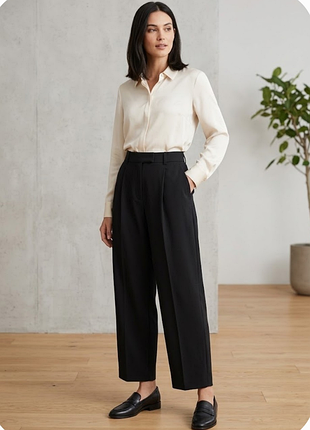 Легкі укорочені жіночі брюки next tapered fit/size 14(l)