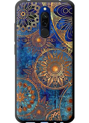 Чехол tpu на телефон xiaomi redmi 8 золотой узор "678b-1806-58250"