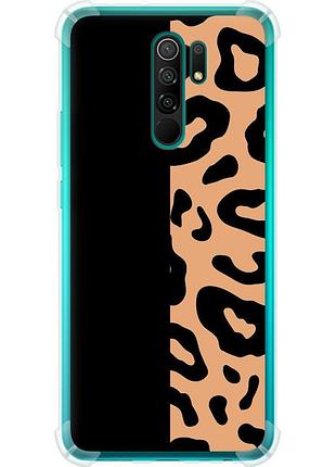Чехол силикон с усиленными углами на телефон xiaomi redmi 9 пятна леопарда "4269sp-2019-58250"
