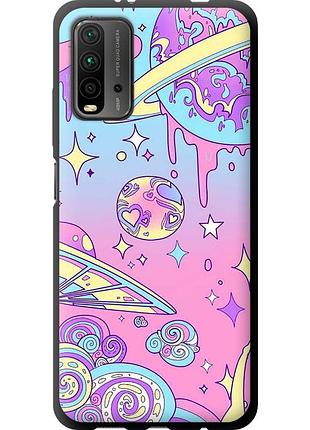 Чехол tpu на телефон xiaomi redmi 9t розовая галактика "4146b-2257-58250"