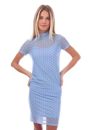 Сукня hugo stretch-mesh short sleeved dress