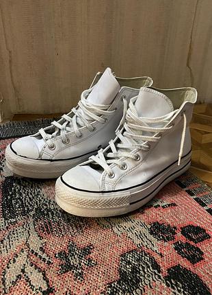 Archive platform leather white converse кеди rick owens new rock indie sleaze hedi slimane