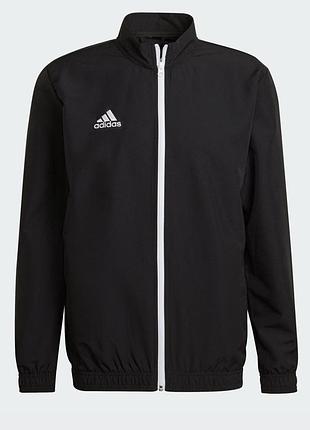 Чоловіча спортивна олімпійка/вітрівка adidas entrada 22 presentation track top у чорному кольорі
