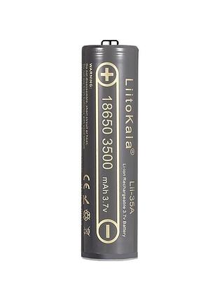 Акумулятор liitokala lii-35a-pcb 18650 3,7 в 3500 ма·год li-ion із захистом button top