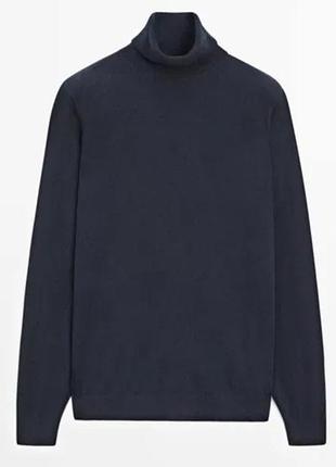 Вовняно- шовковий гольф massimo dutti