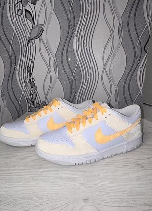 Nike dunk low melon tint beige/light blue fb9109-100 — оригінал 🇺🇸