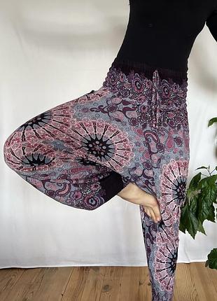 Штани-аладіни boho print vintage т2