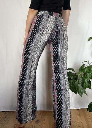 Bershka  штани палаццо з paisley-принтом т2