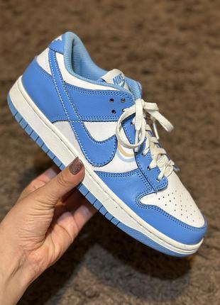 Оригінальні шкіряні  кросівки nike dunk blue 36 розмір (23 см) б/в