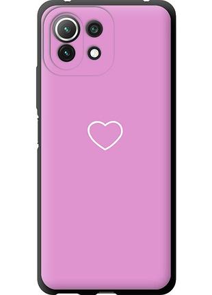Чехол tpu на телефон xiaomi mi 11 lite сердце 2 "4863b-2281-58250"