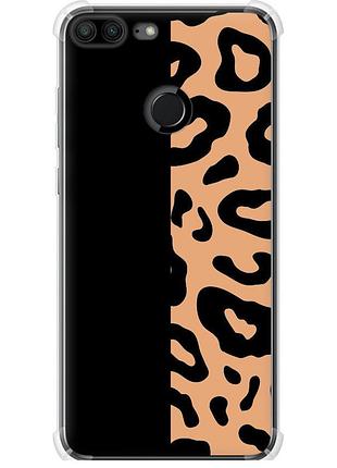 Чохол силіконовий протиударний с посиленими кутами на телефон huawei honor 9 lite плями леопарда "4269sp-1359-58250"