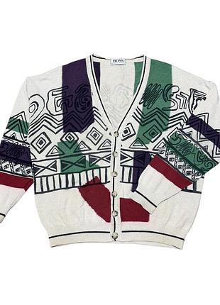 Vintage hugo boss кардиган светр чоловічий розмір хл