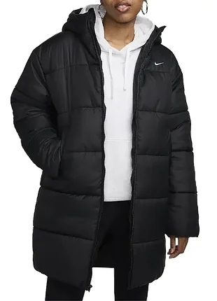 Куртка женская nike w nsw tf snfl nk clsc prka черная fz5903-010