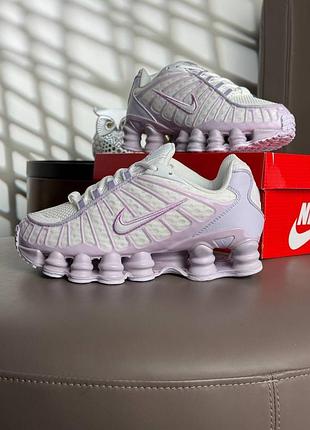 Nike shox tl white purple