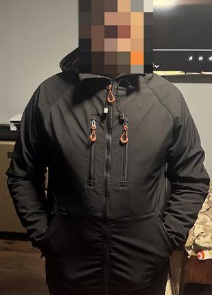 Чоловіча куртка staff soft shell чорна, розмір m