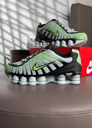 Nike shox tl grey black neon
