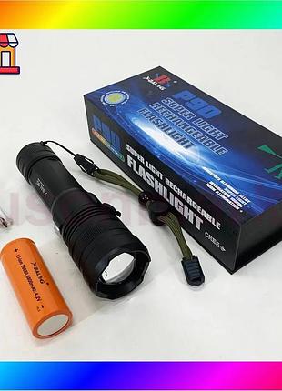 Bs ручний акумуляторний світлодіодний best mix ліхтар police x-balog bl-1827-p90 переносний з usb заря bas77/n