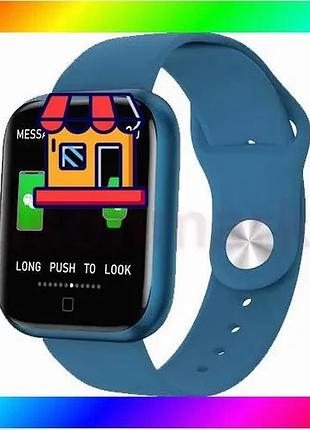 Bs smart watch t80s, best mix два браслета, температура тела, давление, оксиметр. цвет: синий bas77/n