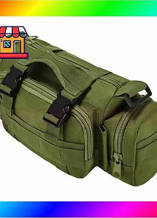 Bs сумка – итог best mix тактическая поясная tactical военная, сумка нагрудная с ремнем на плечо 5 лит bas77/n