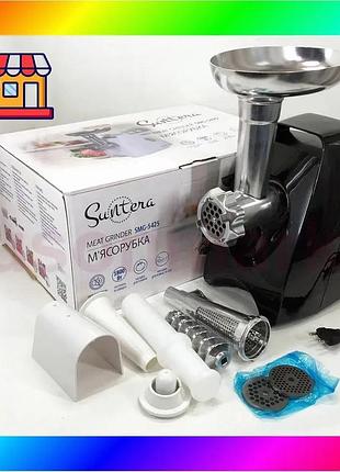 Bs мясорубка suntera smg-5425b, best mix электрическая мясорубка с насадками, электромясорубка для шин bas77/n